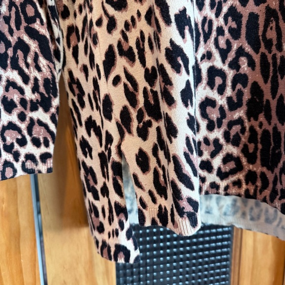 INC International Concepts Animal Leopard Print lightweight sweater sz small - Picture 3 of 8